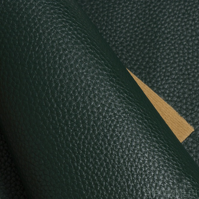 Кожзам матовый с текстурой, лист 22*30 см, темно-зеленый