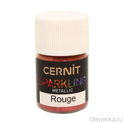 Cernit Sparkling Металлик, красный 400, 3 г