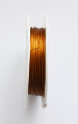 Ювелирный тросик (ланка) 0.3 мм, золото, 10 м