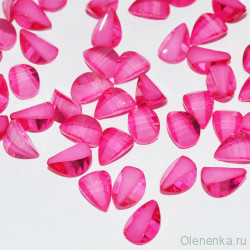 Полубусина "Лепесток" 10х7 мм, розовый (5 шт)