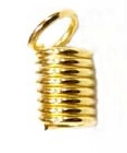 Концевик-пружинка, золото (2 шт)