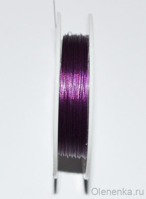 Ювелирный тросик (ланка) 0.3 мм, фиолетовый, 10 м