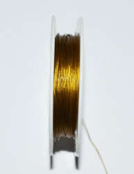 Ювелирный тросик (ланка) 0.3 мм, оливковый, 10 м