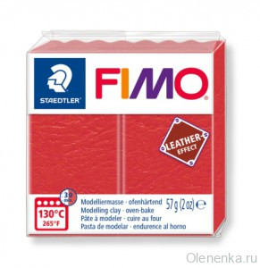 Fimo Leather-Effect Арбуз 249 Эффект кожи