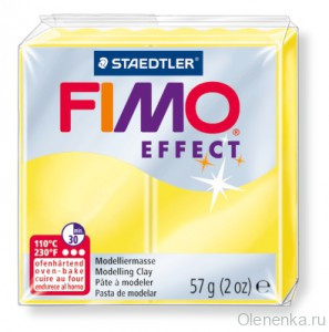 Fimo Effect Желтый полупрозрачный 104