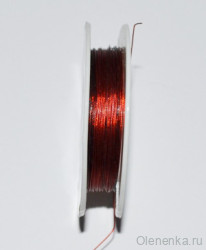 Ювелирный тросик (ланка) 0.3 мм, кирпичный, 10 м