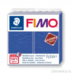 Fimo Leather-Effect Индиго 309 Эффект кожи