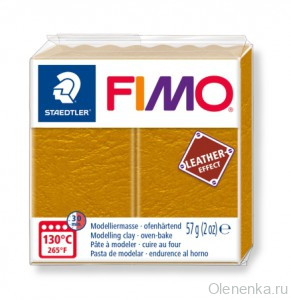 Fimo Leather-Effect Охра 179 Эффект кожи