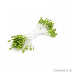 Тычинки для цветов двусторонние 5.5см, Оливковый (86 шт)