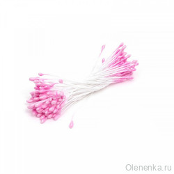 Тычинки для цветов двусторонние  5.5см, Розовый (86 шт)