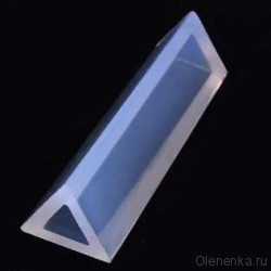 Форма для эпоксидной смолы силиконовая Треугольник 9х9х50 мм