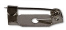 Основа для броши "Булавка" 15 мм, черный никель