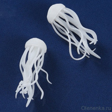 Пластиковая миниатюра Медуза средняя 7x7x18 мм
