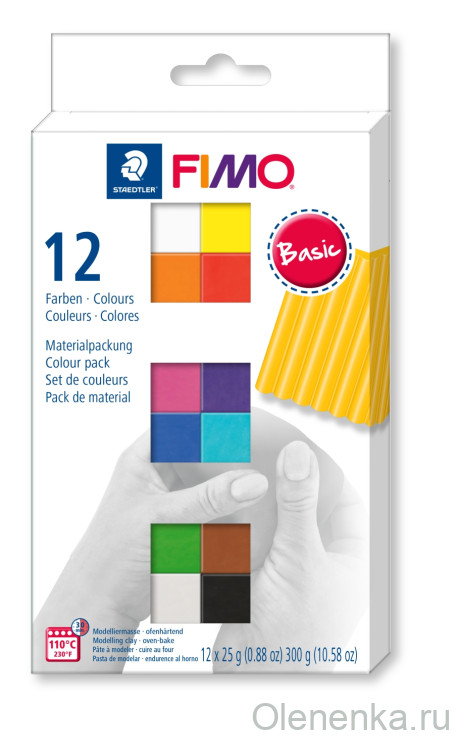 Fimo Soft Basic Набор 12 базовых цветов (12х25 г)