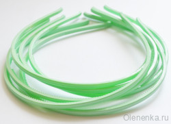 Ободок для волос 4 мм, светло-зеленый
