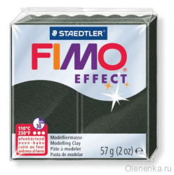 Fimo Double Effect Черный перламутр 907