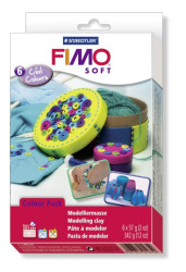 Fimo Soft комплект "Холодные цвета" (6 блоков по 57 г)