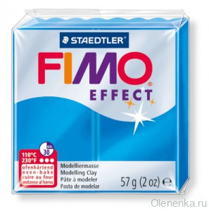 Fimo Effect Голубой полупрозрачный 374