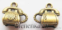 Подвеска "Телефон" бронза