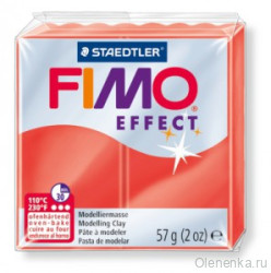 Fimo Effect Красный полупрозрачный 204