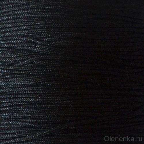 Шнур нейлоновый 0.8 мм, черный